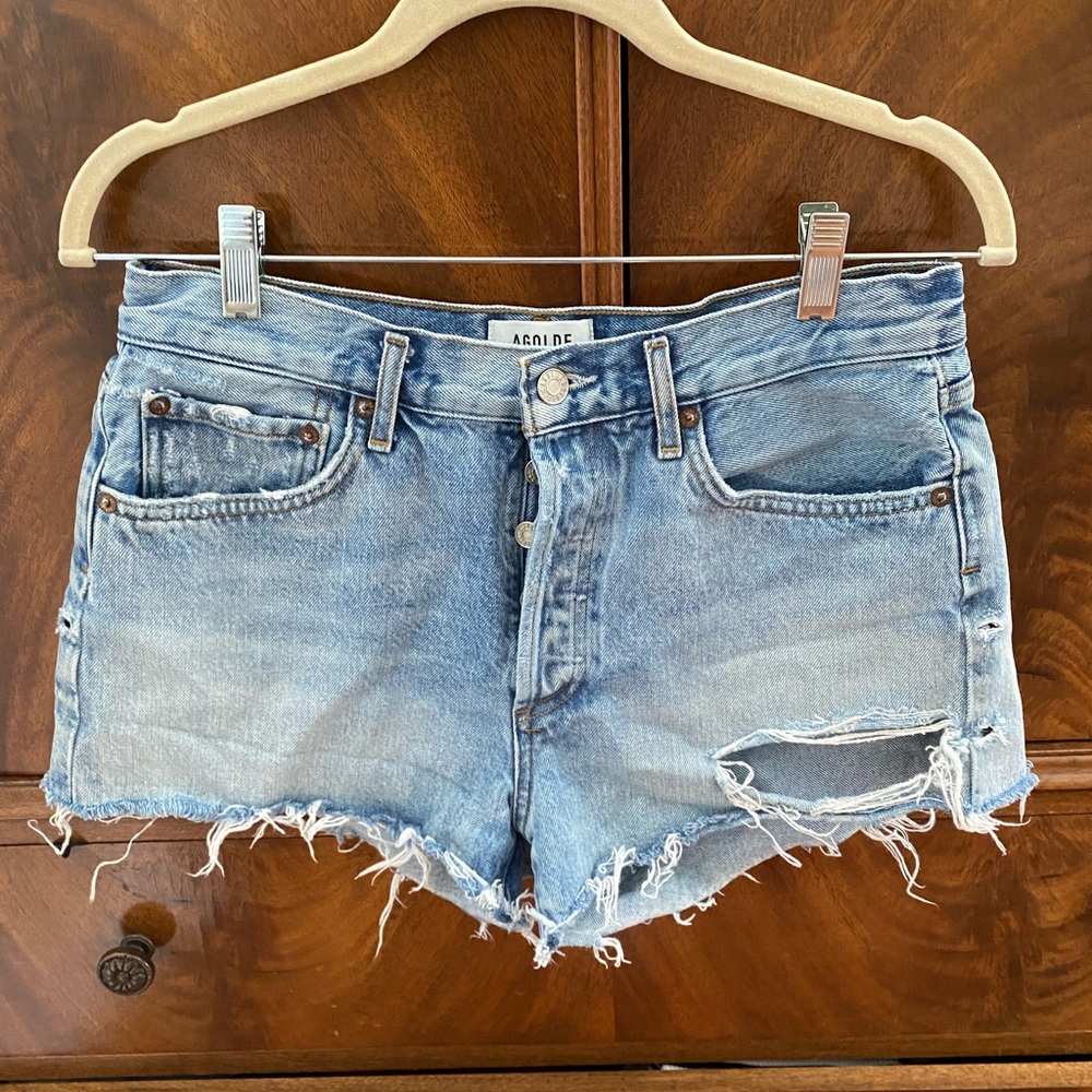 Agolde Parker Denim Shorts